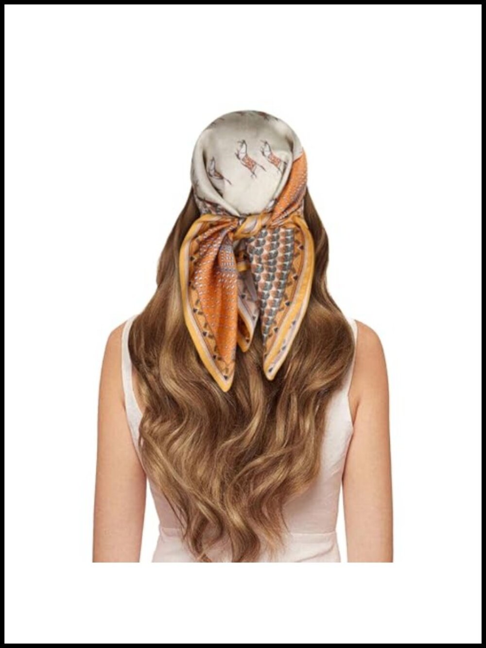 100% Pure Mulberry Silk Scarf Lightweight Square Neckerchief Hair Wrap